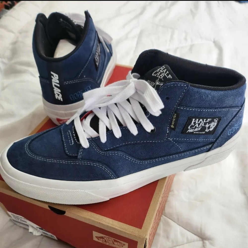 Palace Vans Mid Cab 92 Gtx Navy 12 Worn Once